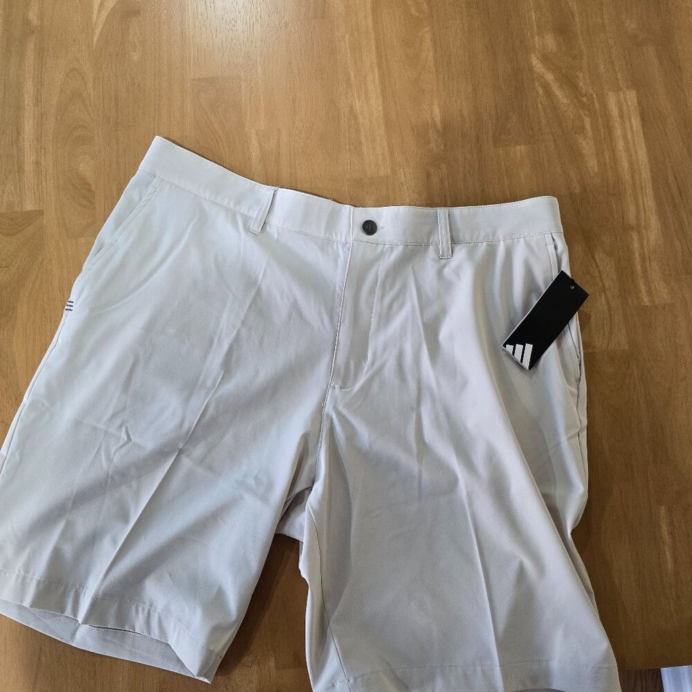 Adidas Men's Woven Stretch Golf Chino Shorts Clear Brown‎ MSRP $70 Size 38 NWT